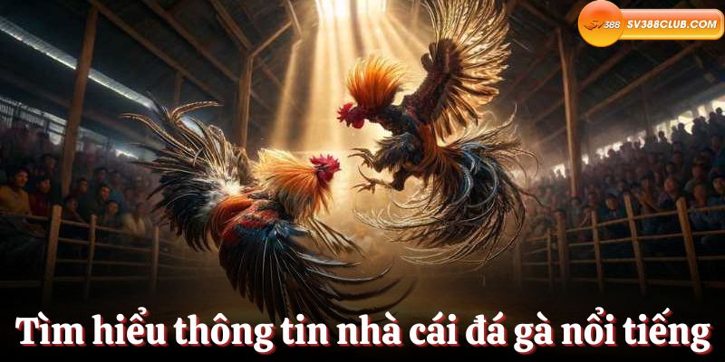 Tìm hiểu thông tin về nhà cái đá gà nổi tiếng hiện nay